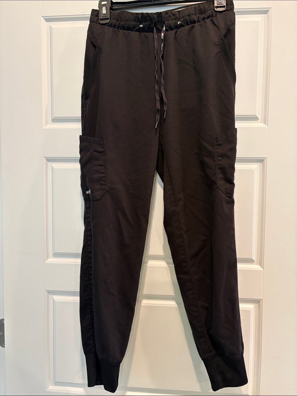 Grey's Anatomy black jogger scrub pants